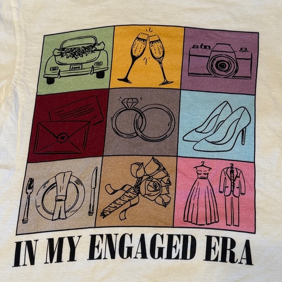 Taylor Swift Themed In My Engaged Era Tee, Swiftie Bride to Be - Picture 1 of 5